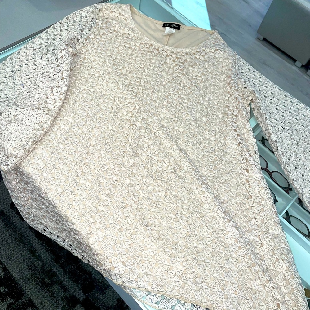 Brittany Black long sleeve blouse